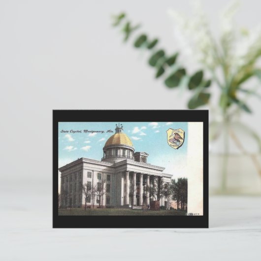 Oud Briefkaart - Montgomery, Alabama (Staand voorkant)