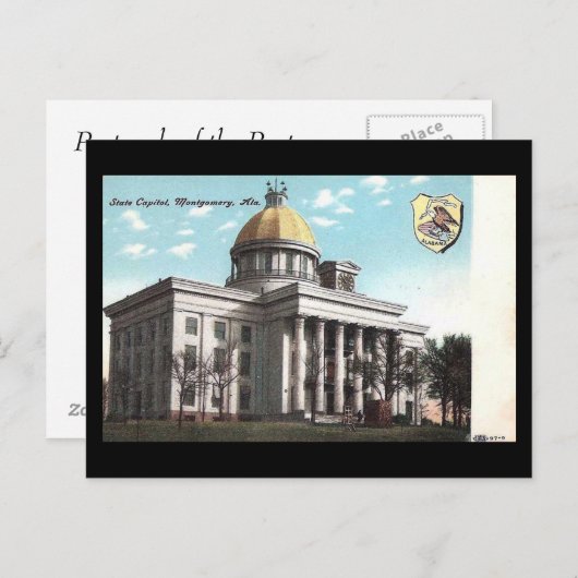 Oud Briefkaart - Montgomery, Alabama (Voorkant / Achterkant)