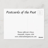 Oud Briefkaart - Monticello, Virginia, Verenigde S (Achterkant)