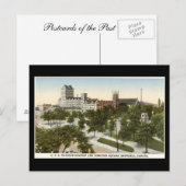 Oud Briefkaart, Montreal, station Windsor Briefkaart (Voorkant / Achterkant)