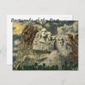 Oud Briefkaart - Mount Rushmore, S Dakota (Voorkant / Achterkant)