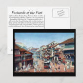 Oud Briefkaart - Mumbai, Straat Pydownie (Voorkant / Achterkant)