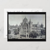 Oud Briefkaart - Mumbai, Victoria Terminus (Voorkant / Achterkant)