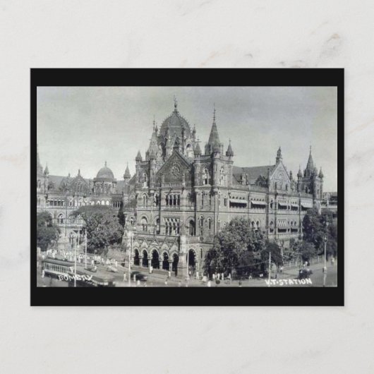 Oud Briefkaart - Mumbai, Victoria Terminus (Voorkant)