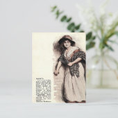 Oud Briefkaart - Nancy van Oliver Twist (Staand voorkant)