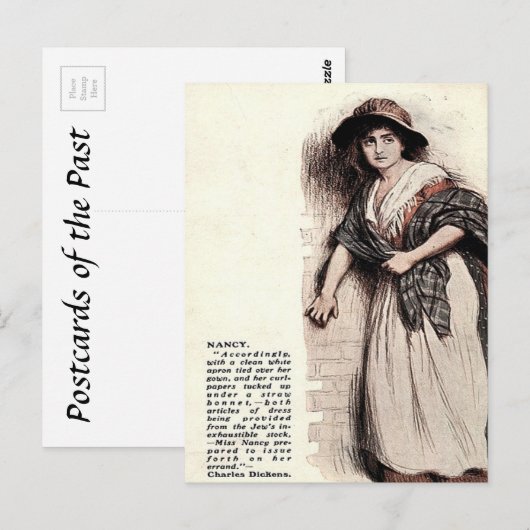 Oud Briefkaart - Nancy van Oliver Twist (Voorkant / Achterkant)