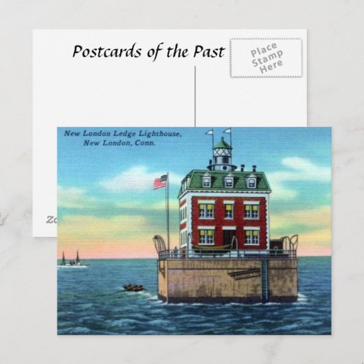 Oud Briefkaart - New Londen, Connecticut (Voorkant / Achterkant)