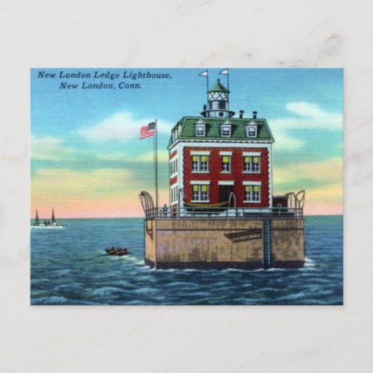 Oud Briefkaart - New Londen, Connecticut (Voorkant)