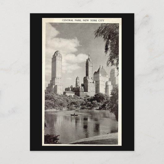 Oud Briefkaart - New York City, Central Park (Voorkant)