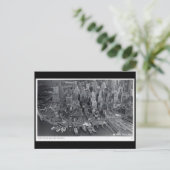 Oud Briefkaart - New York City van de lucht (Staand voorkant)