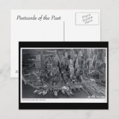Oud Briefkaart - New York City van de lucht (Voorkant / Achterkant)