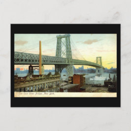 Oud Briefkaart, New York City, Williamsburg Bridge Briefkaart
