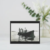 Oud Briefkaart - Newfoundland, kabeljauw Gevist (Staand voorkant)