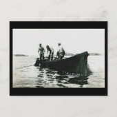 Oud Briefkaart - Newfoundland, kabeljauw Gevist (Voorkant)