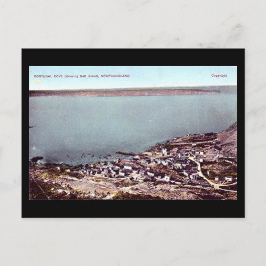 Oud Briefkaart - Newfoundland, Portugal Cove & Bel (Voorkant)
