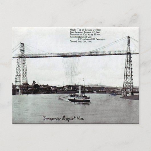 Oud Briefkaart - Newport, Monmouth (Voorkant)