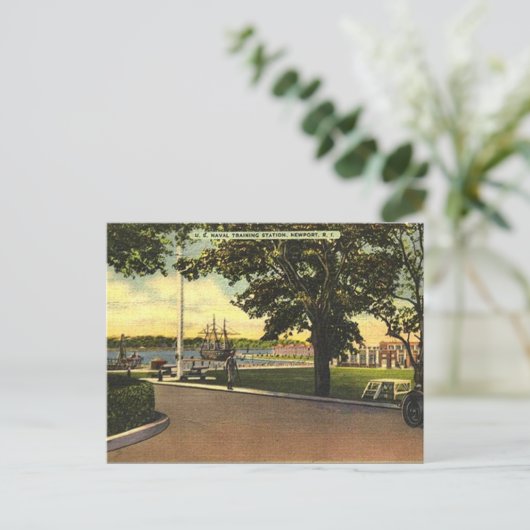 Oud Briefkaart - Newport, Rhode Island, Verenigde  (Staand voorkant)