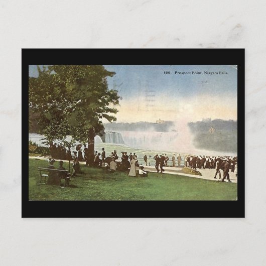 Oud Briefkaart - Niagara Herfsten, Prospectiepunt (Voorkant)
