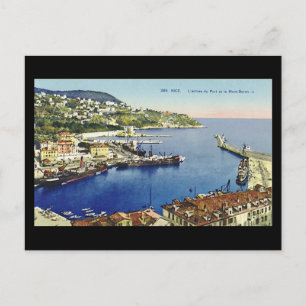 Oud Briefkaart, Nice, Entree du Port et Mont Boron Briefkaart