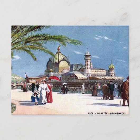 Oud Briefkaart - Nice, Frankrijk (Voorkant)