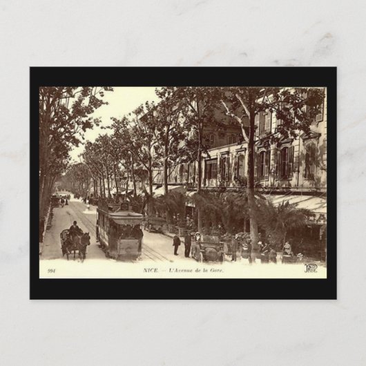 Oud Briefkaart - Nice, Frankrijk (Voorkant)