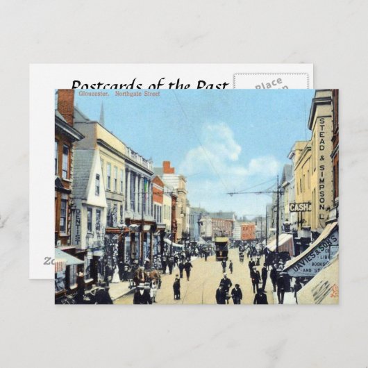 Oud Briefkaart - Northgate St, Gloucester, Engelan (Voorkant / Achterkant)