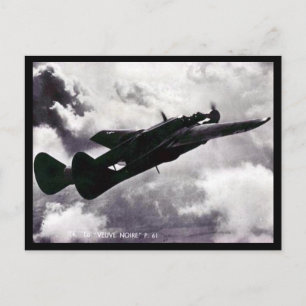 Oud Briefkaart - Northrop P-61 zwarte weduwe