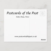 Oud Briefkaart - Notre Dame, Parijs (Achterkant)