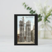 Oud Briefkaart, NYC, Trinity en United Realty Briefkaart (Staand voorkant)