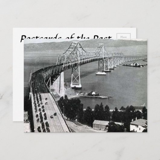 Oud Briefkaart - Oakland Bay Bridge (Voorkant / Achterkant)