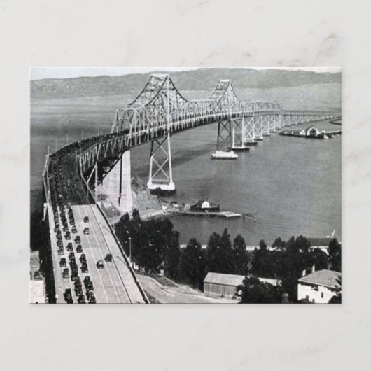 Oud Briefkaart - Oakland Bay Bridge (Voorkant)