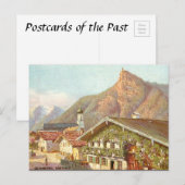 Oud Briefkaart - Oberammergau, Beieren, Duitsland (Voorkant / Achterkant)