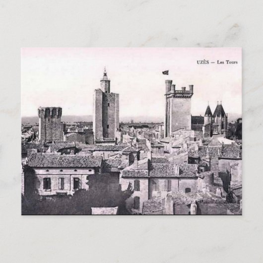 Oud Briefkaart - Oezès, Gard, Frankrijk (Voorkant)