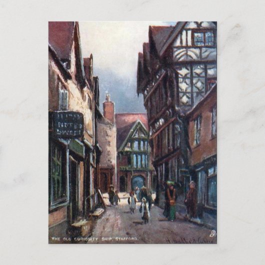 Oud Briefkaart - Old Curiosity Shop, Stafford (Voorkant)