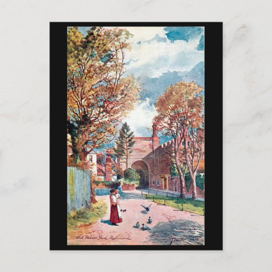 Oud Briefkaart - Old Palace Yard, Richmond, Londen (Voorkant)