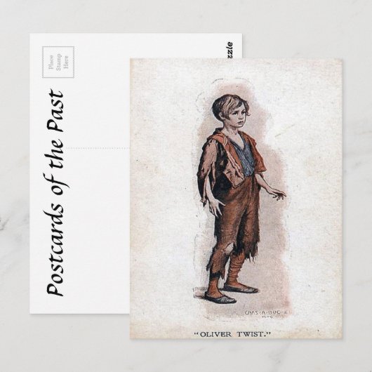 Oud Briefkaart - Oliver Twist (Voorkant / Achterkant)