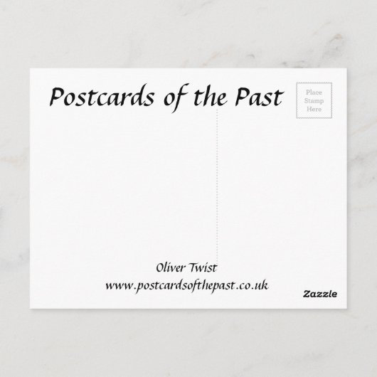 Oud Briefkaart - Oliver Twist (Achterkant)