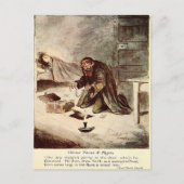 Oud Briefkaart - Oliver Twist en Fagin (Voorkant)