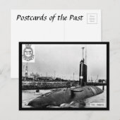 Oud Briefkaart - onderzeeër HM "WarOndanks" (Voorkant / Achterkant)