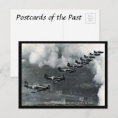 Oud Briefkaart - orkanen vliegen in de lijn (Voorkant / Achterkant)