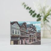 Oud Briefkaart - Oude huizen, Chester, Engeland (Staand voorkant)