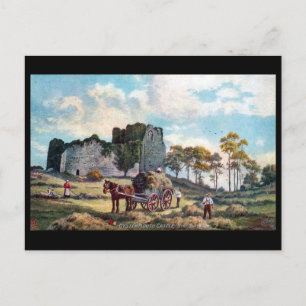 Oud Briefkaart - Oystermouth Castle bij Swansea