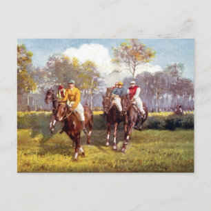 Oud Briefkaart - paardenraces