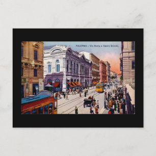 Oud Briefkaart, Palermo, Sicilië Briefkaart