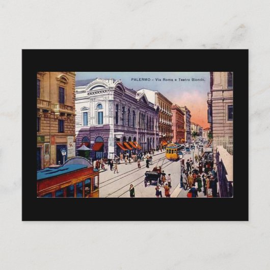 Oud Briefkaart, Palermo, Sicilië Briefkaart (Voorkant)