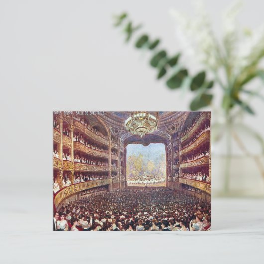 Oud Briefkaart - Parijs Opera (Staand voorkant)