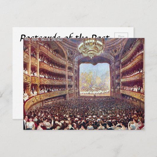 Oud Briefkaart - Parijs Opera (Voorkant / Achterkant)