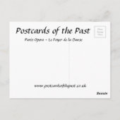 Oud Briefkaart - Parijs Opera (Achterkant)