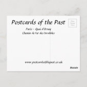 Oud Briefkaart - Parijs, Quai d'Orsay (Achterkant)