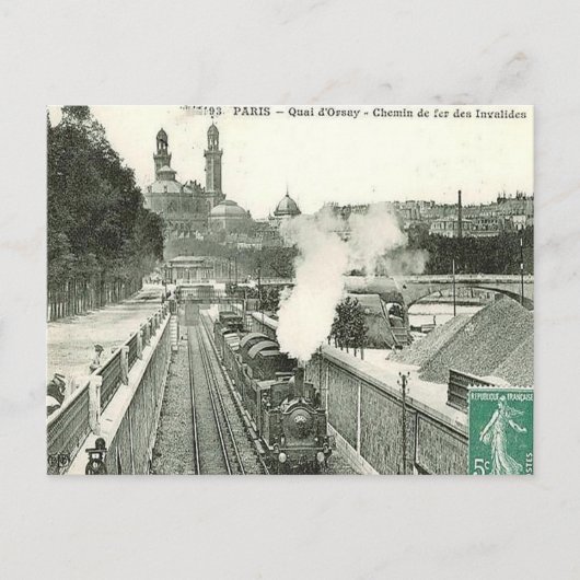 Oud Briefkaart - Parijs, Quai d'Orsay (Voorkant)